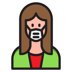 avatar color line style icon