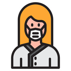 avatar color line style icon