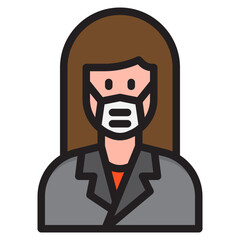 avatar color line style icon