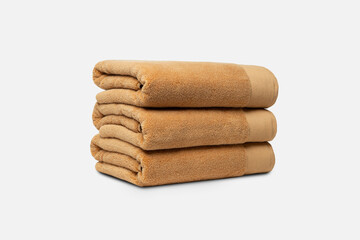 Cotton towel, quality cotton towel, colored towel, shower towel, face towel, photo towel on a white background