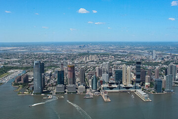 Obraz premium aerial view of the skyline of New York City