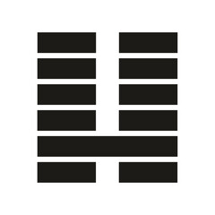 Gene Key 7 Hexagram i ching human design symbol black