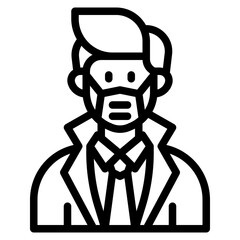 avatar outline style icon