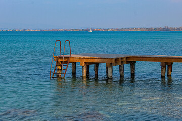 wooden pier in the sea