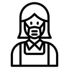 avatar outline style icon