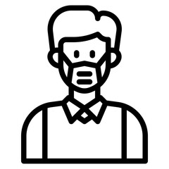 avatar outline style icon
