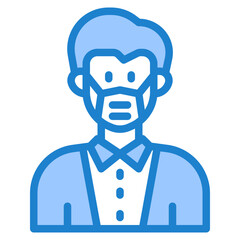 avatar blue style icon