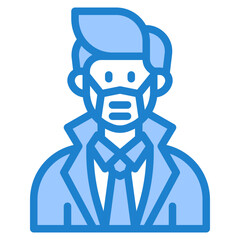 avatar blue style icon