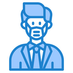 avatar blue style icon