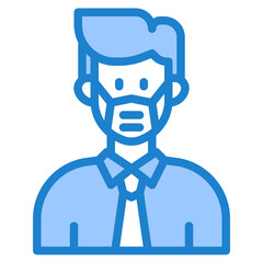 avatar blue style icon