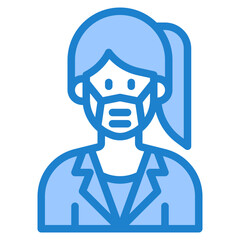 avatar blue style icon