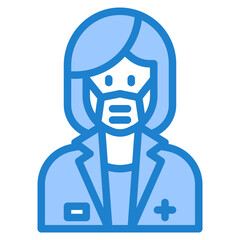 avatar blue style icon