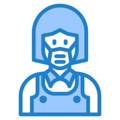 avatar blue style icon