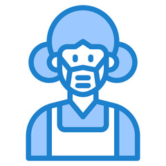 avatar blue style icon