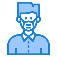 avatar blue style icon
