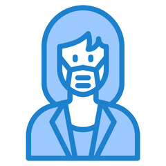 avatar blue style icon