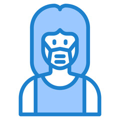 avatar blue style icon