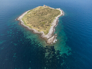 Fotografie aeree di mondello e isola delle femmine