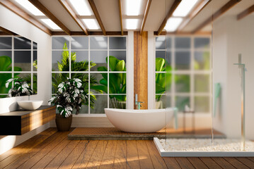 interior decoration rest room 3D, 3d illustration rendering