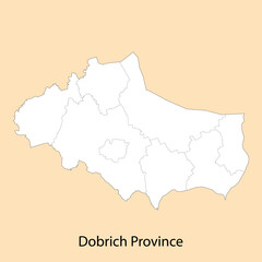 High Quality map of Dobrich is a province of Bulgaria
