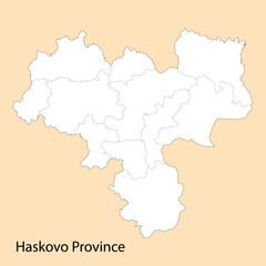 High Quality map of Haskovo is a province of Bulgaria
