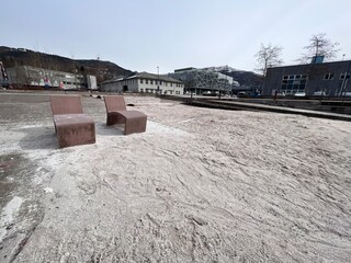 Bergen City Beach  Puddefjord Laksevåg Bay Area Norway