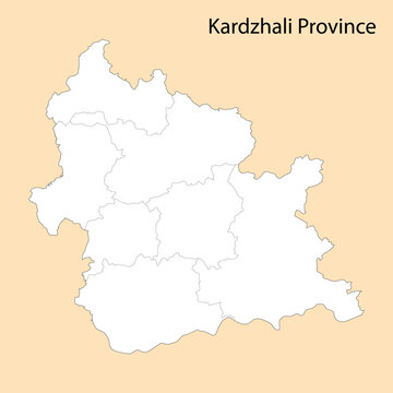 High Quality map of Kardzhali is a province of Bulgaria