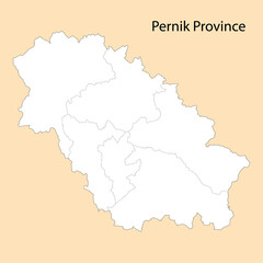High Quality map of Pernik is a province of Bulgaria