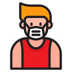 avatar color line style icon