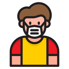 avatar color line style icon