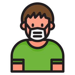 kid color line style icon