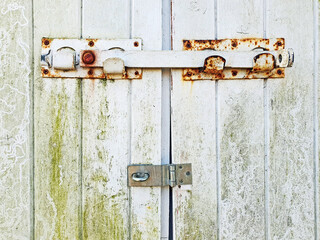 old door with lock