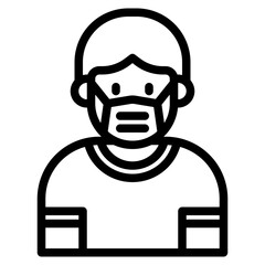 avatar outline style icon