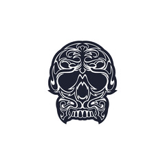 Skeleton logo design vector 