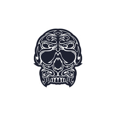 Skeleton logo design vector 