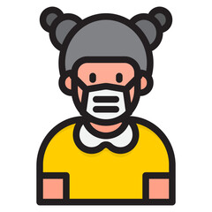 avatar color line style icon