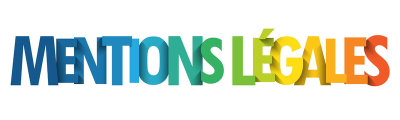 Bannière typographique MENTIONS LEGALES