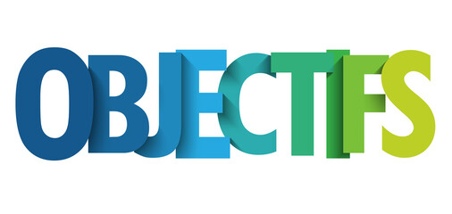Bannière typographique OBJECTIFS