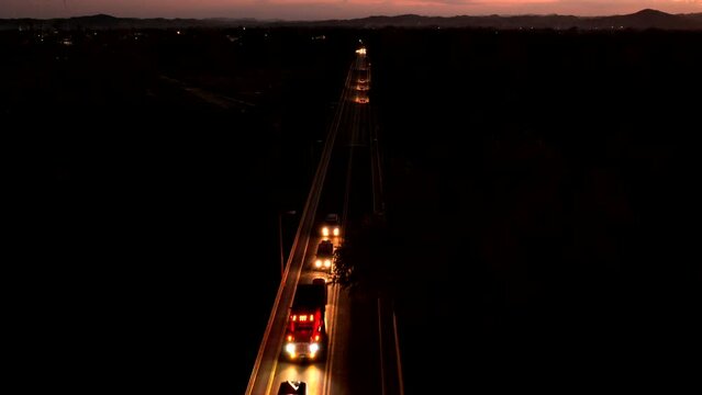 A Hyperlapse over mexican bridge in Alamo, Veracruz, Mexico
