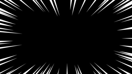 白色の線の集中線のベクター素材