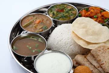 South indian Thali, full meal
