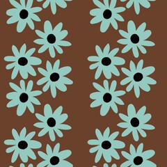 Fototapeta premium Floral seamless flower pattern for fabrics and textiles and packaging and gifts and cards and linens and kids