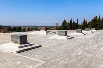 Obraz premium Redipuglia monument Friuli Venezia Giulia monolith tombs of officers