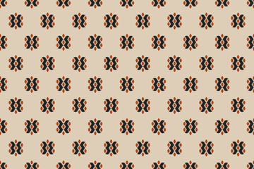 Fabric ethnic pattern art. Ikat seamless pattern in tribal. American, Mexican style. Design for background, wallpaper, vector illustration, fabric, clothing, carpet, textile, batik, embroidery.