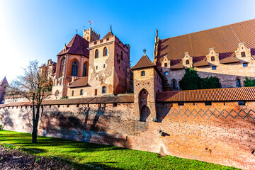 The Castle of the Teutonic Order in Malbork (Marienburg) a Unesco World Heritage Site in Poland, Europe
