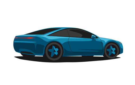 Blaues Auto
