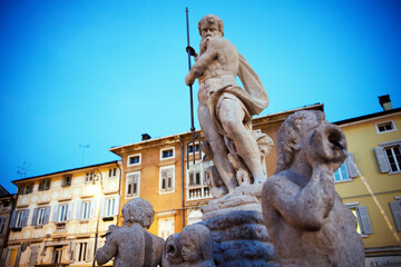 Old fountain of Neptun in Gorizia Italy © Fotopogledi