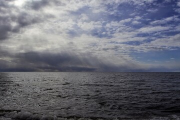 Obraz premium storm over the sea