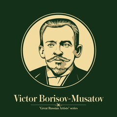 Great Russian artist. Victor Borisov-Musatov was a Russian painter, prominent for his unique Post-Impressionistic style that mixed Symbolism, pure decorative style and realism.