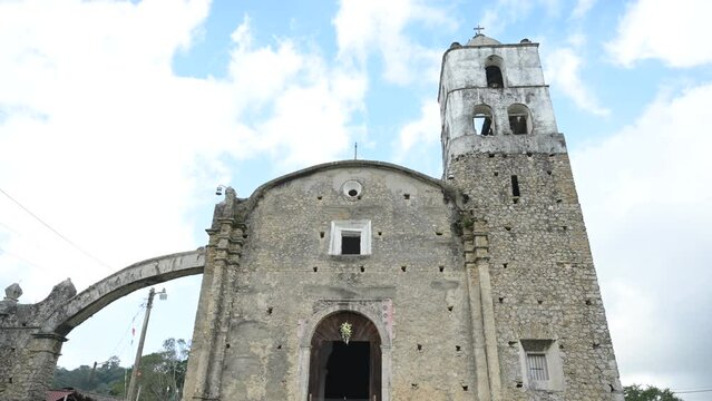 Santiago Apostol medieval temple in temapache alamo veracruz.
